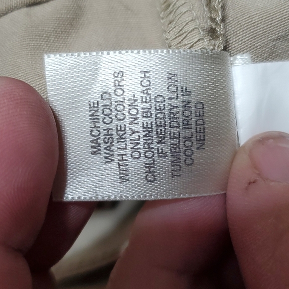 J jill tan linen blend flare midi skirt euc - Picture 9 of 9